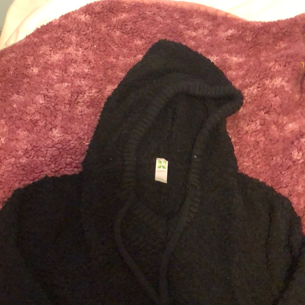 Black green tea hoodie